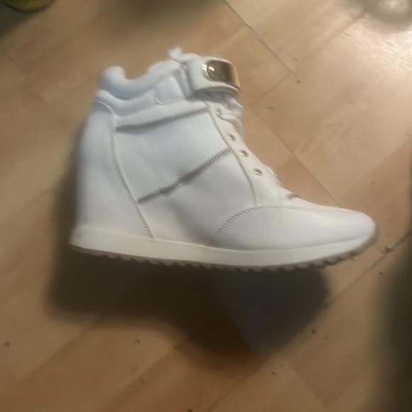 White Wedge woman’s sneakers - Picture 3 of 6